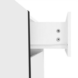 Abrihome White High-Gloss Tv Unit With Black Legs, Minimalist Cabinet With Doors & Drawers, Modern Media Storage For Living Rooms - thumbnail 6