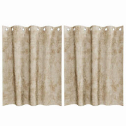 Berkfield Classic Curtain With Curtains 2 Pcs Cream 140 X 140 Cm Velvet
