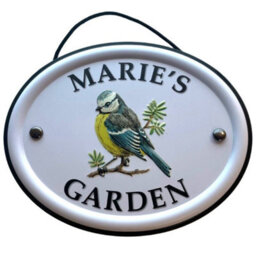 Mulberry Studios Decorative Bird Garden Sign - Marie's Garden