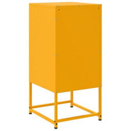 Berkfield Bedside Cabinets 2 Pcs Mustard Yellow 36X39X78 Cm Steel - thumbnail 6