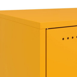 Berkfield Bedside Cabinets 2 Pcs Mustard Yellow 36X39X78 Cm Steel - thumbnail 8