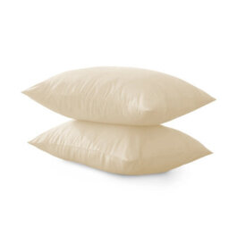 Bedlooms Cream Free Plain Brushed Microfiber Pillowcase 50Cm X 75Cm, Soft Hypoallergenic Sofa Pillow And Bed Pillow, Set Of 2 - thumbnail 1