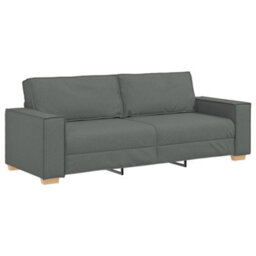 Vidaxl Sofa Set With Cushion 3 Pcs Grey 220 X 78 X 84 Cm Fabric - thumbnail 5