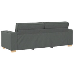Vidaxl Sofa Set With Cushion 3 Pcs Grey 220 X 78 X 84 Cm Fabric - thumbnail 8