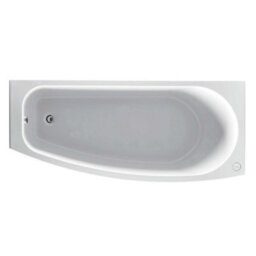 Plum&clay Poca Right Hand Acrylic Space Saver Bath With Bath Screen, Front Panel & End Panel (L)1690mm (W)690mm