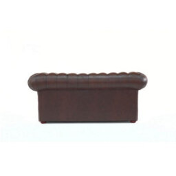 Chesterfield 2 Seater Antique Brown Real Leather Tufted Buttoned Sofa Settee In Classic Style - thumbnail 8