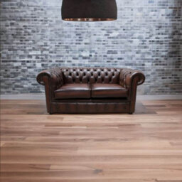Chesterfield 2 Seater Antique Brown Real Leather Tufted Buttoned Sofa Settee In Classic Style - thumbnail 4