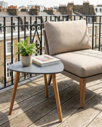 Nöa & Nani Noa & Nani Malme Large Outdoor Side Table For Balcony & Patio In Storm Grey