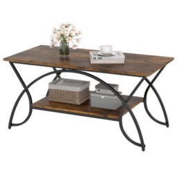 Contemporary Center Table 2 Tier Rectangular Accent Table - thumbnail 3