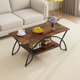 Contemporary Center Table 2 Tier Rectangular Accent Table - thumbnail 4