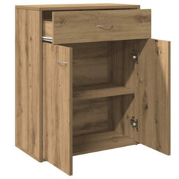 Berkfield Sideboard Artisan Oak 60X30X75 Cm Engineered Wood - thumbnail 7