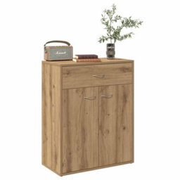 Berkfield Sideboard Artisan Oak 60X30X75 Cm Engineered Wood - thumbnail 3