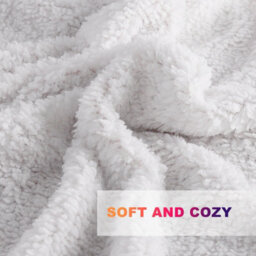 Ehc Luxuriously Soft & Fluffy Sherpa Reversible Microfiber Blanket For Single Bed Armchair Couch, Peach 127 X 152 Cm - thumbnail 6