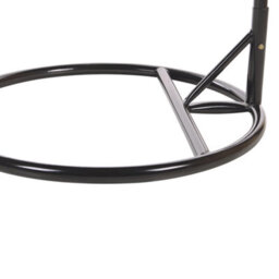 Beliani Hanging Chair With Stand Pineto Pe Rattan Grey - thumbnail 9