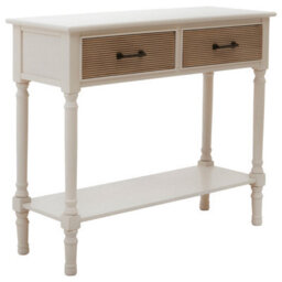 Orsina Console Table For Hallway, Pine Wood Hallway Table For Home Décor, Wood Table With 2 Drawers For Office - thumbnail 2