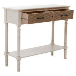 Orsina Console Table For Hallway, Pine Wood Hallway Table For Home Décor, Wood Table With 2 Drawers For Office - thumbnail 5