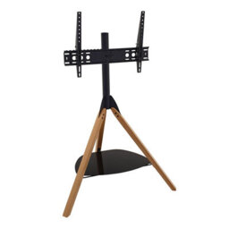 "Avf Hoxton Tv Stand For Tvs Up To 70"" (40Kg) - Light Wood Tripod Legs, Adjustable Height & Tilt, Glass Shelf, Cable Management" - thumbnail 3