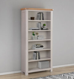 Buttercup Farm Bologna Painted Bookcase 900 X 1800 - L32 X W90 X H180 Cm - Oak - thumbnail 2