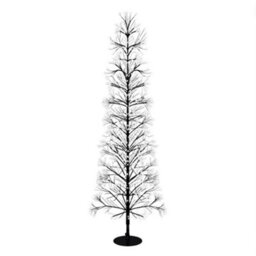 Pegdev - Pdl - Christmas Pre Lit  Tree With 2000 Warm White Micro Leds, Timer, Black Frame, 5M Lead, Indoor/outdoor, 1.5M