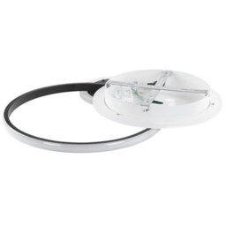 Beliani Luxo Ceiling Lamp White Round Aluminium With Acrylic Diffuser And Integrated Led, 53Cm - thumbnail 5