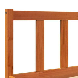 Berkfield Bed Frame Without Mattress Wax Brown 180X200 Cm Super King Solid Wood Pine - thumbnail 7