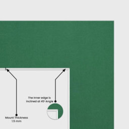 Ak Frames A2 Emerald Picture Mounts To Fit A3 Aperture Size - Mount Board Only (No Frame Included) - thumbnail 2