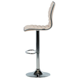 Beliani Beige Faux Leather Bar Chairs Set Of 2 - Counter Height, Swivel, Adjustable - thumbnail 6