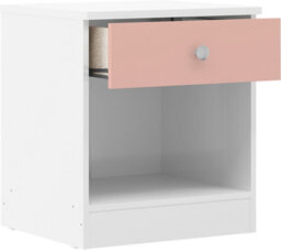 Seconique Denver Trio Bedroom Set Pink Gloss Wardrobe Chest Of Drawers Bedside - thumbnail 8