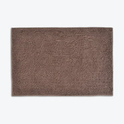 Allure Bath Fashions Chenille Bobble Bath Mat Non Slip 50 X 80Cm - Mocha - thumbnail 1