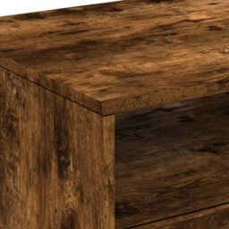 Berkfield Coffee Table With Led Lights Smoked Oak 90X49X40 Cm - thumbnail 8