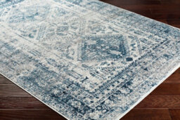 Livabliss Monte Carlo-Vintage Blue Grey White Traditional Boho Living Dining Bedroom Rug 160 X 220 Cm Easy Care, Non Shedding - thumbnail 6