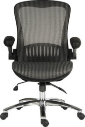 Teknik Harmony Mesh Executive Chair Grey With Removable Headrest, Gas Lift Seat Height Adjustment And Tilt To Seat And Back - thumbnail 4