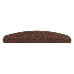 Floordirekt Sphinx Self Adhesive Edged Soft Shaggy Stair Tread Mat For Indoor Stairs Semicircular Brown 23.5 X 65 Cm - thumbnail 5
