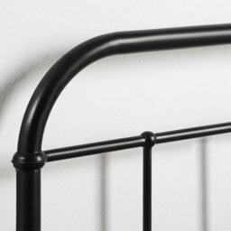 SlumberWorx Aldbury Modern Traditional Style Black Double Metal Bed Frame - thumbnail 4