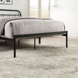 SlumberWorx Aldbury Modern Traditional Style Black Double Metal Bed Frame - thumbnail 5