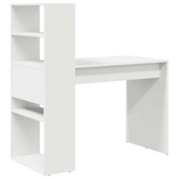 Walplus Desk With Shelf White 113 X 54 X 120 Cm Engineered Wood - thumbnail 7