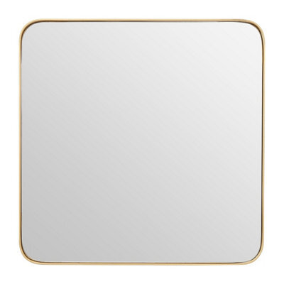 Orsina Tia Large Gold Finish Square Wall Mirror - image 1