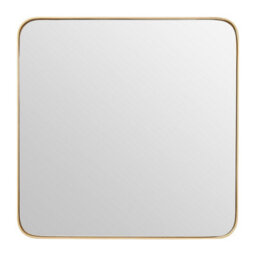 Orsina Tia Large Gold Finish Square Wall Mirror - thumbnail 1