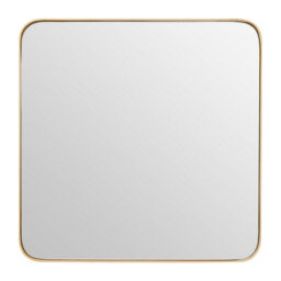 Orsina Tia Large Gold Finish Square Wall Mirror - thumbnail 2