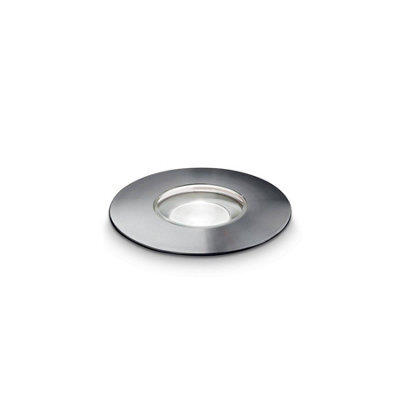 Ideal Lux Rocket Led 1 Light Outdoor Recessed Spotlight Steel
