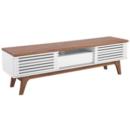 Beliani  Tv Stand Detroit Brown/ White