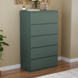 Lassic Vida Designs Denver Green 5 Drawer Chest Of Drawers (H) 1120mm (W) 700mm (D) 400mm - thumbnail 5