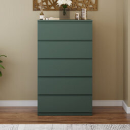 Lassic Vida Designs Denver Green 5 Drawer Chest Of Drawers (H) 1120mm (W) 700mm (D) 400mm - thumbnail 4