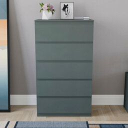 Lassic Vida Designs Denver Green 5 Drawer Chest Of Drawers (H) 1120mm (W) 700mm (D) 400mm - thumbnail 2