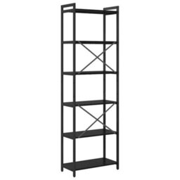 Berkfield Modern Bookcase Black Oak 60 X 30 X 188 Cm Engineered Wood - thumbnail 7