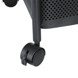 Black 6 Tier Kitchen Rotating Storage Trolley Cart - thumbnail 4