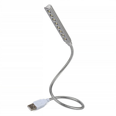 Usb Powered Led Lamp Light With Flexible Gooseneck For Keyboard, Desk, Or Reading - Daffodil Ult05S - image 1