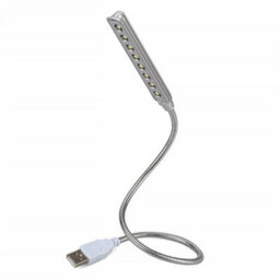 Usb Powered Led Lamp Light With Flexible Gooseneck For Keyboard, Desk, Or Reading - Daffodil Ult05S - thumbnail 1