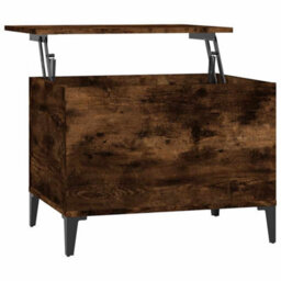 Berkfield Durable Coffee Table Smoked Oak 60X44.5X45 Cm Engineered Wood - thumbnail 1
