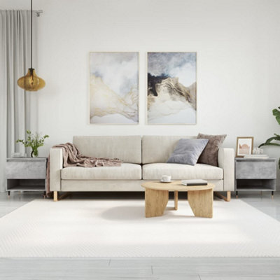 Walplus Coffee Tables 2 Pcs Concrete Grey 50X46X50 Cm Engineered Wood - image 1
